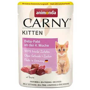 Carny Kitten 85 g Baby Paté, tápszer kismacskák számára